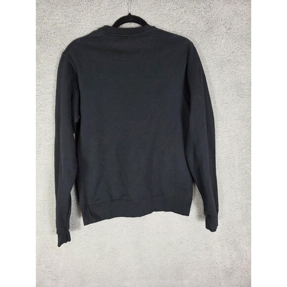 Port & Company Sweatshirt S Black Crewneck Skeleton Coffee Graphic Dark Goth - Picture 3 of 6